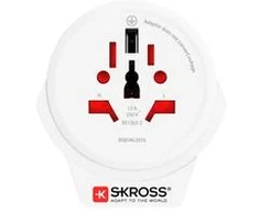 Adapteris Schuko kištukas - universalus lizdas 230V 16A su USB 5V 2.4A SKROSS