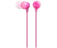 Į ausis įdedamos ausinės Sony MDR-EX15LP, rožinės
