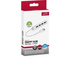 SNAPPY SLIM USB Hub, 4-port, USB 2.0, passive, baltas (SL-140000-WE)