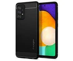 Spigen Rugged Armor Samsung Galaxy A52 / A52S dėklas telefonui matinės juodos spalvos