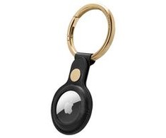 Dėklas Apple Spigen Cyrill Basic Leather, juodas - AirTag