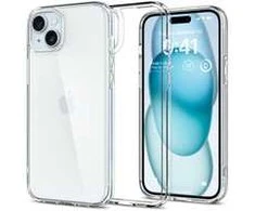 Spigen Ultra Hybrid dėklas skirtas Apple iPhone 15, spalva - Crystal Clear