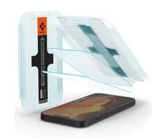 Spigen Glass tR EZ Fit skaidrus ekrano stiklas, 2 vnt. – iPhone 16e/14/13/13 Pro