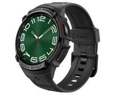 Dėklas Spigen Rugged Armor Pro, juodos spalvos – Samsung Galaxy Watch6 Classic 47mm