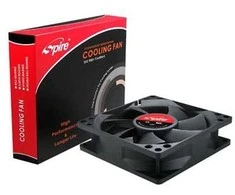 SPIRE, korpuso ir PSU aušintuvas, 80x80x25mm, 12V, 3pin, SP08025S1L3-CB