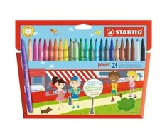 Stabilo - Galingas vidutinio stiprumo flomasteris (24 vnt) (208582)