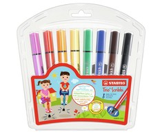 Stabilo - Trio Scribbi, 8 pc