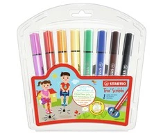 Stabilo - Trio Scribbi, 8 pc