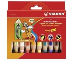 Stabilo – Woody 3in1 10 vnt su galąstuvu (880/10-2)