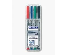 Staedtler LUMOCOLOR OHP, F, 4 spalvos dėžutėje (STA017)