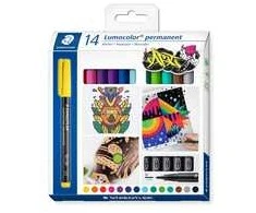STAEDTLER 317C14 - Permanent-Universalstift M Set 14 Farben