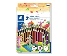 Spalvoti pieštukai STAEDTLER NORIS COLOUR 185, 36 spalvos