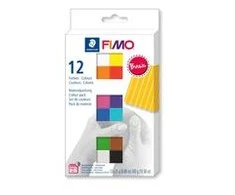 FIMO – minkštas rinkinys 12x25 g – pagrindinis (8023 C12-1)