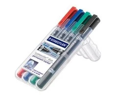Staedtler STAEDTLER Perm.Marker Lumocolor duetas 4st Box