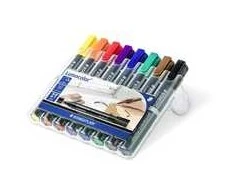 Staedtler STAEDTLER nuolatinis žymeklis 8 spalvų, nuožulnus 350WP8