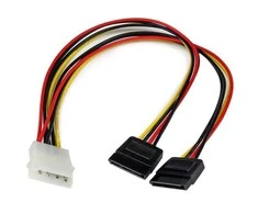 "StarTech Molex" - SATA x2, 0,3 m, daugiaspalvis (PYO2LP4SATA)