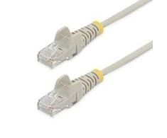StarTech STARTECH.COM 1.5m Cat6-Kabelis - Schlankes Cat6-Patchkabel - GraU - Snagless- RJ45 - Steckverbing - LSZH - 28 AWG Kupferdraht