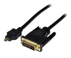 Kabelis StarTech HDMI Micro - DVI- D 1m Juodas (HDDDVIMM1M)