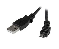USB kabelis StarTech USB-A - mikroUSB 1 m juodasis (USBUB1MU)