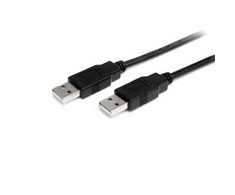 StarTech USB kabelis USB-A – USB-A 1 m juodas (USB2AA1M)