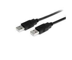 StarTech USB kabelis USB-A – USB-A 1 m juodas (USB2AA1M)