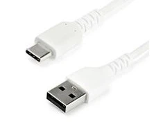 USB kabelis StarTech USB-A - USB-C 1 m Baltas (RUSB2AC1MW)
