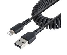 USB kabelis StarTech USB-A - Žaibas 1 m Juodas (RUSB2ALT1MBC)