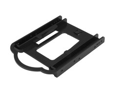StarTech.com BRACKET125PT diskų įrenginio skyriaus dangtelis 8,89 cm (3.5") Nešantysis skydelis Juoda