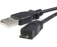 USB kabelis StarTech USB-A - mikroUSB 2 m juoda (USBHAAUB2M)