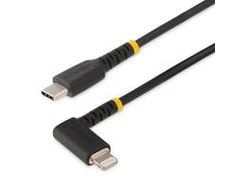 USB kabelis StarTech USB-C - Žaibas 1 m Juodas (RUSB2CLTM1MR)