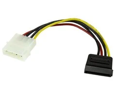 „StarTech Molex“ – SATA, 0,15 m, daugiasluoksnis (SATAPOWADAP)