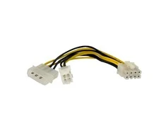 „StarTech Molex“ – ATX / EPS 8 kontaktų, 0,15 m, geltonasis (EPS48ADAP)