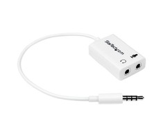 AV adapteris „StarTech Jack 3.5mm“ - 3.5mm lizdas x2, baltas (MUYHMFFADW)