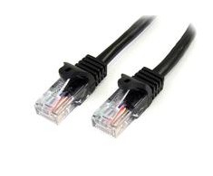 StarTech RJ- 45 / RJ- 45 kt.5E U / UTP Juodas 5m (45PAT5MBK)