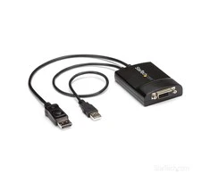Adapteris AV StarTech DVI-D – DisplayPort + USB-A laidas (DP2DVID2)