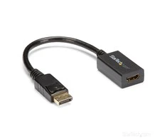 StarTech.com DP2HDMI2 vaizdo kabelio adapteris 0,21 m DisplayPort HDMI Juoda
