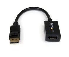 StarTech.com DP2HDMI2 vaizdo kabelio adapteris 0,21 m DisplayPort HDMI Juoda
