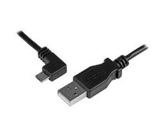 USB kabelis StarTech USB-A - mikroUSB 0, 5 m juoda (USBUB50CMLA)