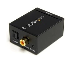 AV adapteris StarTech Toslink - RCA (Cinch) juodas (SPDIF2AA)