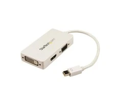 AV adapteris StarTech Rodyti Port Mini - HDMI - D-Sub (VGA) - DVI balta (MDP2VGDHDW)