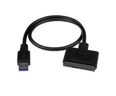 StarTech.com USB312SAT3CB kabelių sąsaja / invertavimo adapteris USB 3.1 A SATA 7+15 pin Juoda