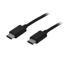 USB kabelis StarTech USB-C - USB-C 2 m Juodas (USB2CC2M)