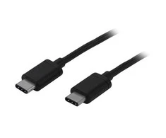 USB kabelis StarTech USB-C - USB-C 2 m Juodas (USB2CC2M)