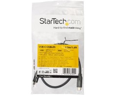 USB kabelis StarTech USB-C - USB-C 0,5 m Juodas (USB2C5C50CM)