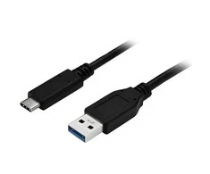 USB kabelis StarTech USB-A - USB-C 1 m Juodas (USB315AC1M)
