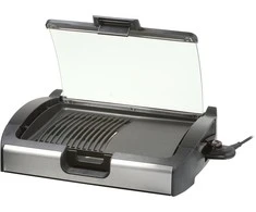 Grilis electric Steba VG 200 (tabletop open, 2200W, juodas and sidabrinis color)