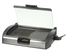 Grilis electric Steba VG 200 (tabletop open, 2200W, juodas and sidabrinis color)