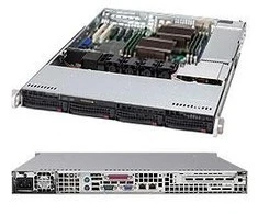 SuperMicro Supermicro Korpusas SuperChassis CSE-815TQ-563CB Juodas