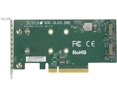 Supermicro AOC-SLG3-2M2 sąsajos plokštė / adapteris M.2 Vidinis