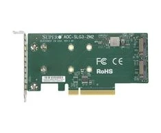 Supermicro AOC-SLG3-2M2 sąsajos plokštė / adapteris M.2 Vidinis